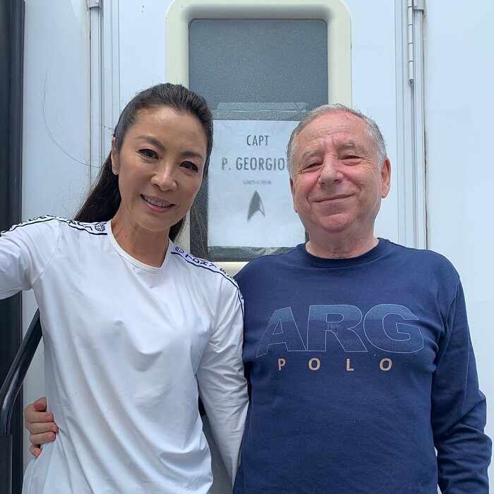 Jean Todt with his wife Michelle Yeoh